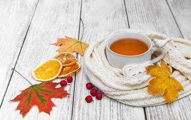 sıcak çay ile baharat