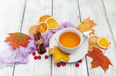 sıcak çay ile baharat