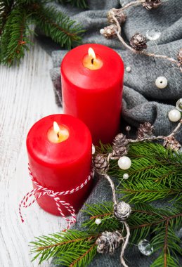 Mum ile Noel süslemesi