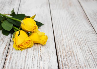 Bir tablo üzerinde Sarı Gül