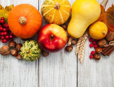 kabaklar ve yaprakları