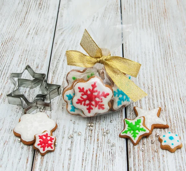 Christmas ginger and honey colorful cookies — Stock Photo, Image