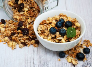 Granola ile kase