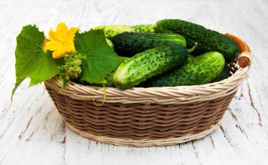 sepeti taze salatalık ile