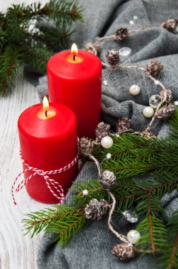 Mum ile Noel süslemesi