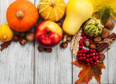 kabaklar ve yaprakları