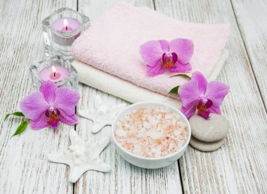 Pembe orkide Spa konseptiyle