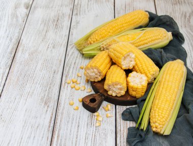 Koçanda taze mısır