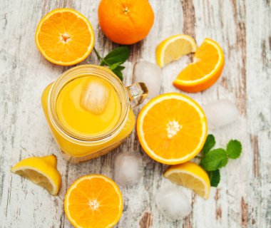 Portakal suyu ile jar