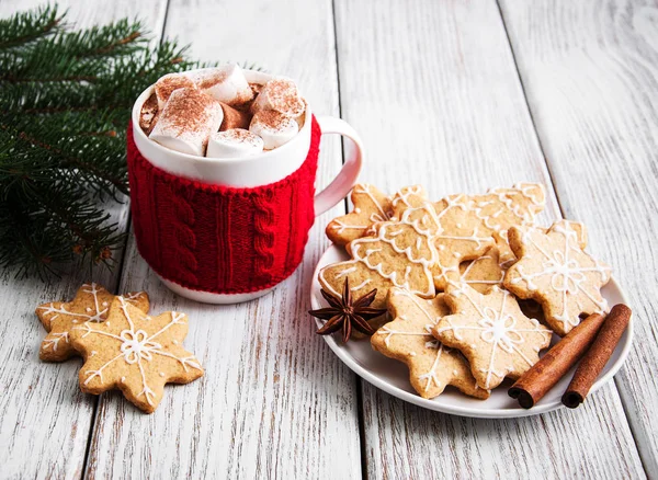 Cup of Christmas cocoa — Stock Photo, Image