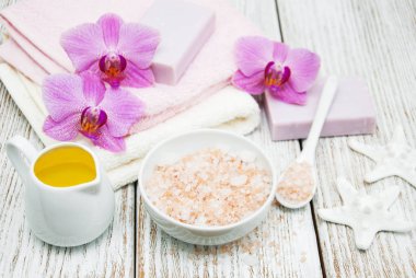 Pembe orkide Spa konseptiyle