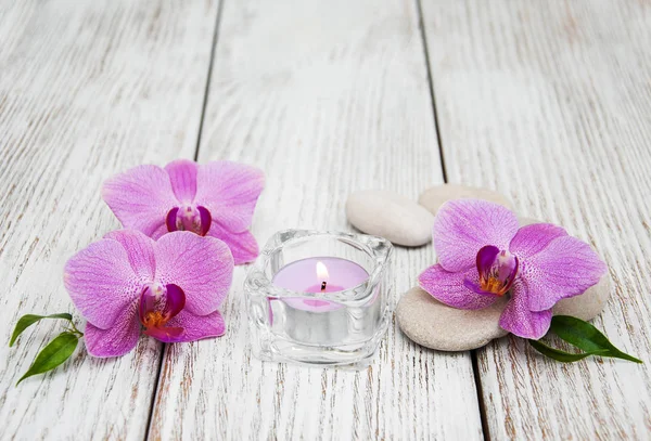 Spa concept with orchids — Stock Photo, Image