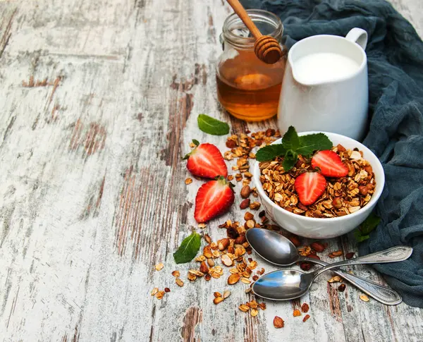 Σπιτικό granola ψημένο — Φωτογραφία Αρχείου