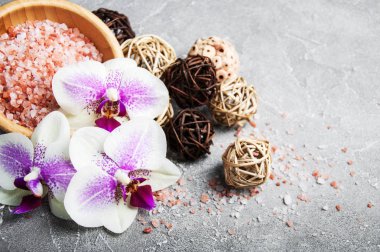 Orkide çiçekleri Spa konseptiyle