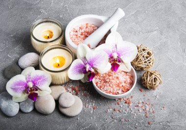 Orkide çiçekleri Spa konseptiyle