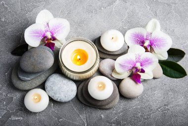 Orkide çiçekleri Spa konseptiyle