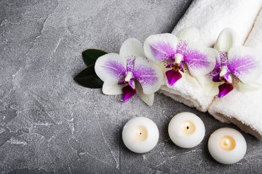 Orkide çiçekleri Spa konseptiyle