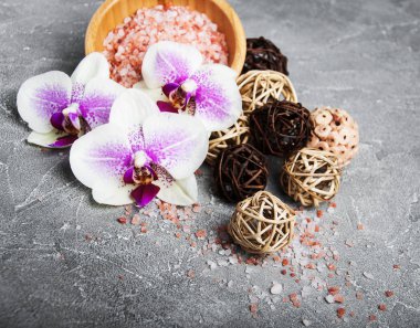 Orkide çiçekleri Spa konseptiyle