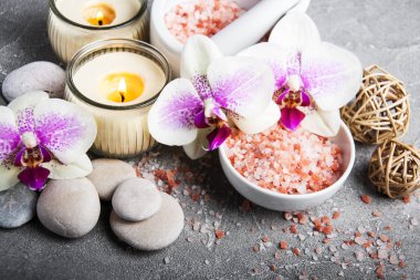 Orkide çiçekleri Spa konseptiyle