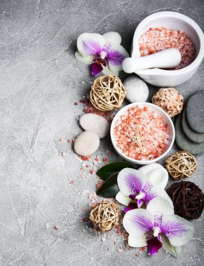 Orkide çiçekleri Spa konseptiyle