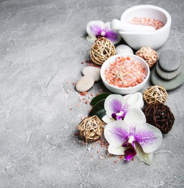 Orkide çiçekleri Spa konseptiyle