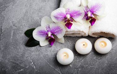 Orkide çiçekleri Spa konseptiyle