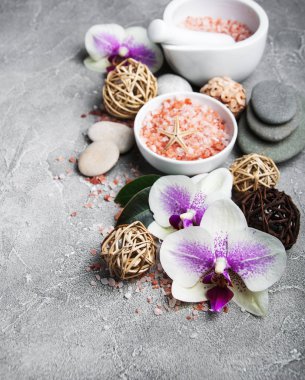 Orkide çiçekleri Spa konseptiyle