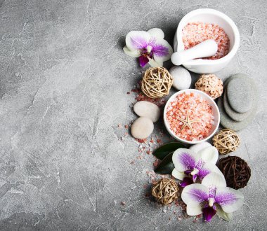 Orkide çiçekleri Spa konseptiyle