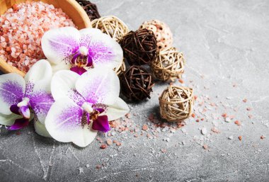 Orkide çiçekleri Spa konseptiyle