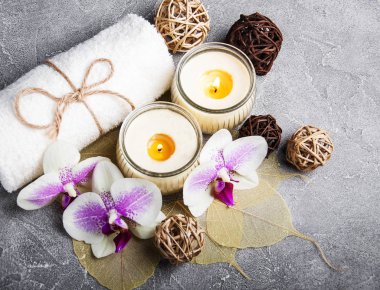 Orkide çiçekleri Spa konseptiyle