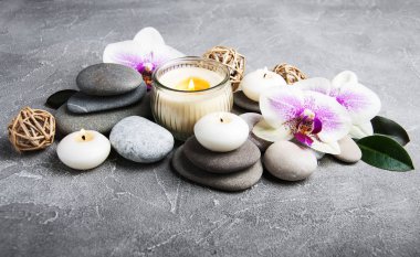 Orkide çiçekleri Spa konseptiyle