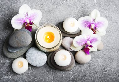 Orkide çiçekleri Spa konseptiyle