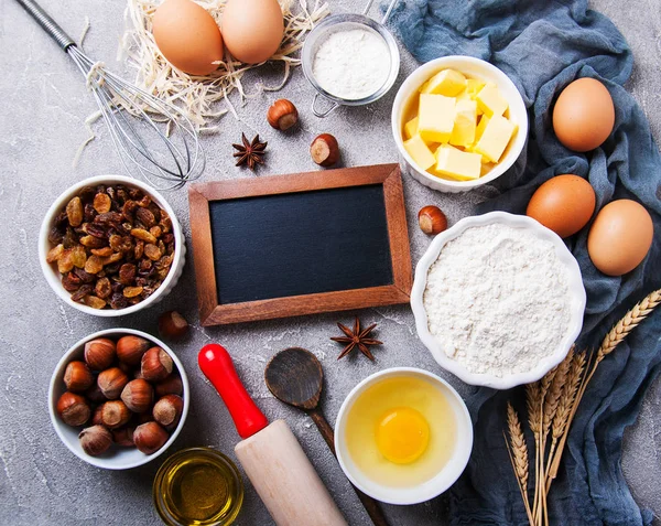 Ingredientes para hornear pasteles — Foto de Stock