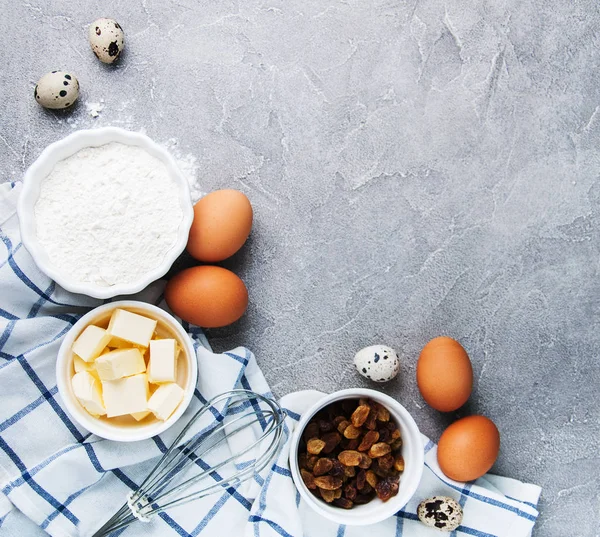 Bakken ingrediënten voor gebak — Stockfoto