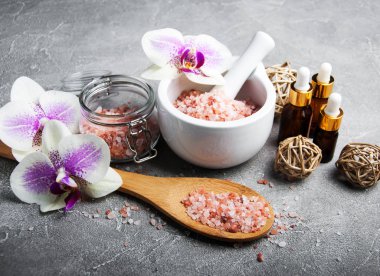 Orkide çiçekleri Spa konseptiyle