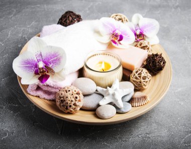 Orkide çiçekleri Spa konseptiyle