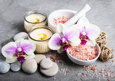 Orkide çiçekleri Spa konseptiyle