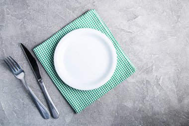 Boş beyaz plaka ile nupkin