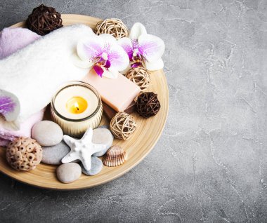 Orkide çiçekleri Spa konseptiyle