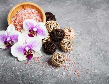 Orkide çiçekleri Spa konseptiyle