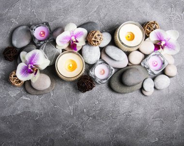 Orkide çiçekleri Spa konseptiyle