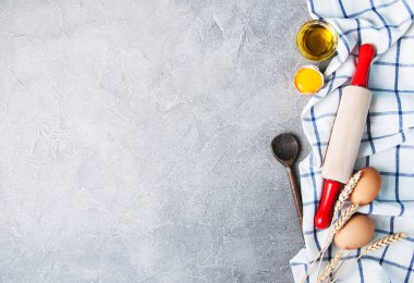 Yumurta ve yağı ile fırın arka plan 
