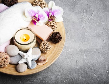 Orkide çiçekleri Spa konseptiyle