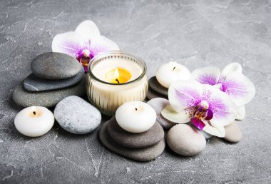 Orkide çiçekleri Spa konseptiyle