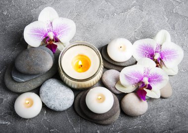 Orkide çiçekleri Spa konseptiyle