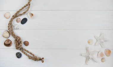 Deniz ve deniz süslemeleri halat boyu