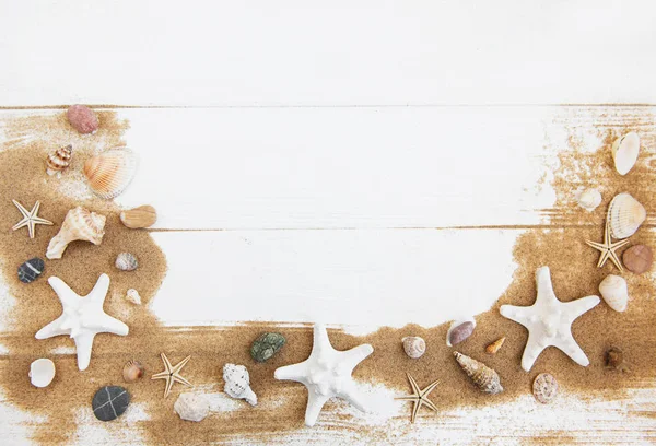 Muszelki z piasku — Zdjęcie stockowe