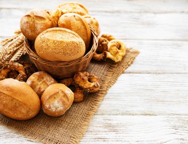 Fırında ekmek çeşitleri.