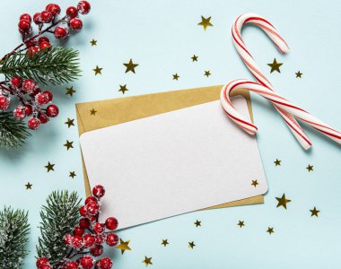 Noel bayramı tebrik kartı.