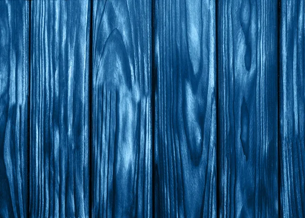 Old  wooden board toned classic blue color — Stock Photo, Image